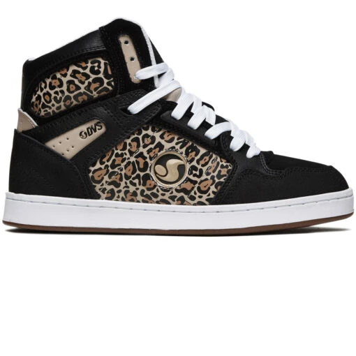 DVS Womens Honcho Shoes - Black/White/Printed/Nubuck