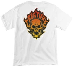 Creature Bonehead Flame T-Shirt - White