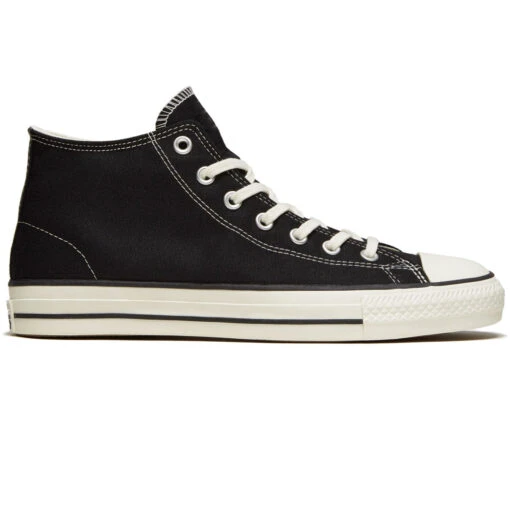 Converse CTAS Pro Mid Shoes - Black/Black/Egret