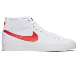 Nike SB Blazer Court Mid Shoes - White/University Red/White