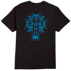 Dogtown Cross Logo T-Shirt - Black/Blue