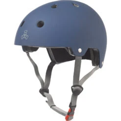 Triple Eight Dual Certified EPS Helmet - Blue Matte