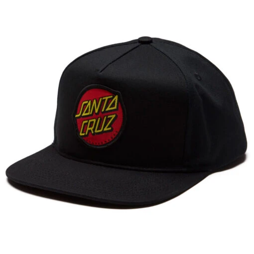 Santa Cruz Classic Snapback Mid Profile Hat - Black