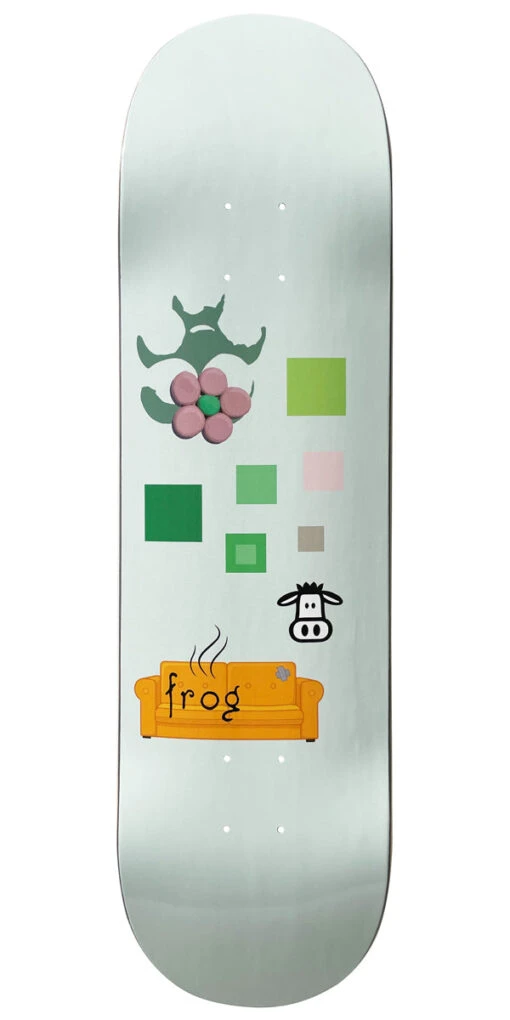 Frog Stinky Couch Skateboard Deck - Green - 8.38"