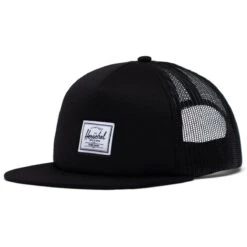 Herschel Supply Whaler Mesh Classic Logo Hat - Black Classic Label