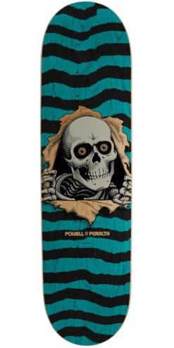 Powell Peralta Powell-Peralta Ripper Skateboard Deck - Natural/Turquoise - 8.25"