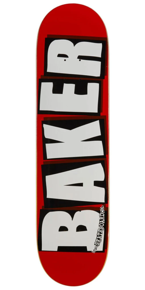 Baker Brand Logo Skateboard Deck - White - 8.00"