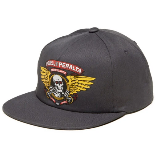 Powell Peralta Powell-Peralta Winged Ripper Snapback Hat - Charcoal