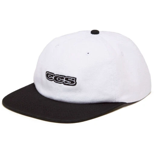 CCS 96 Logo Denim Snapback Hat - White