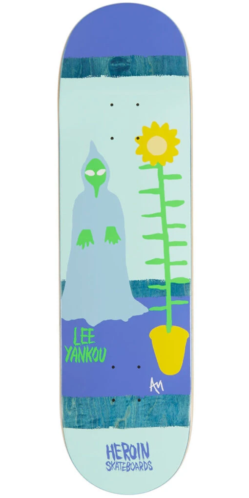 Heroin Yankou Papillob Skateboard Deck - 8.50"